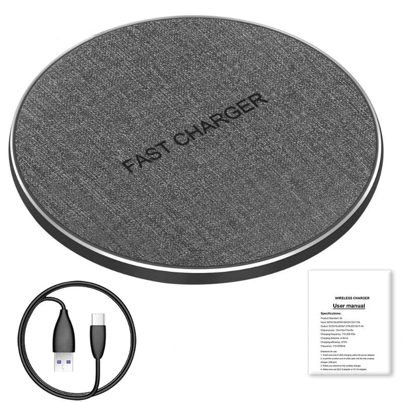 Wireless Charger Dock (Phone + Earbuds) Type-C 2-in-1