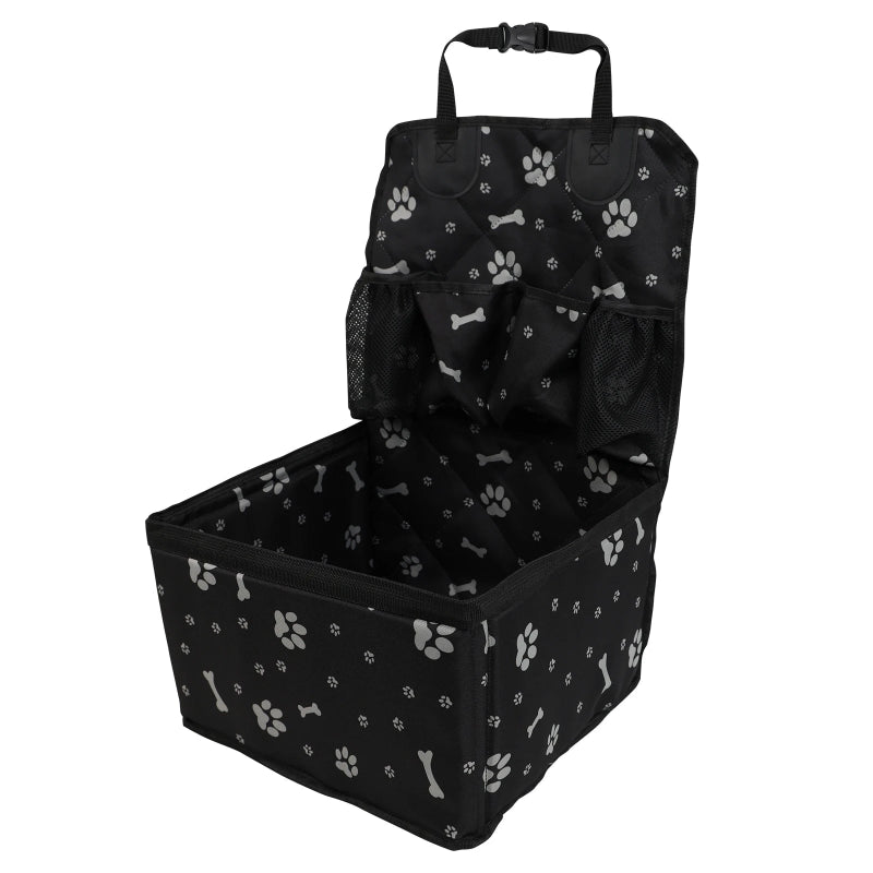 Dog Car Bed Barrier Pink Black As Shown