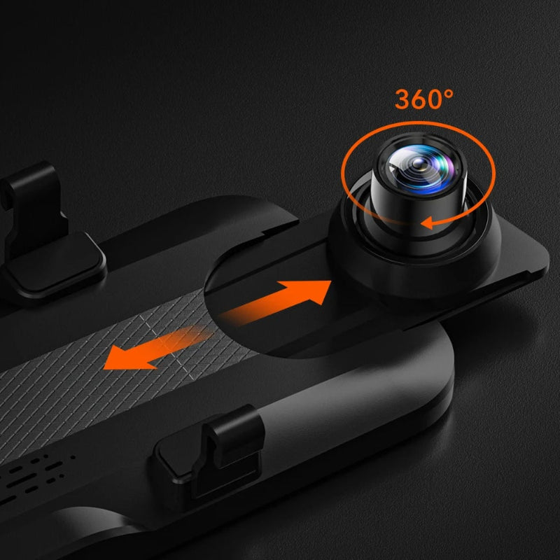 WOLFBOX G930 Mirror Dash Cam 10 Inch WiFi App Connectivity