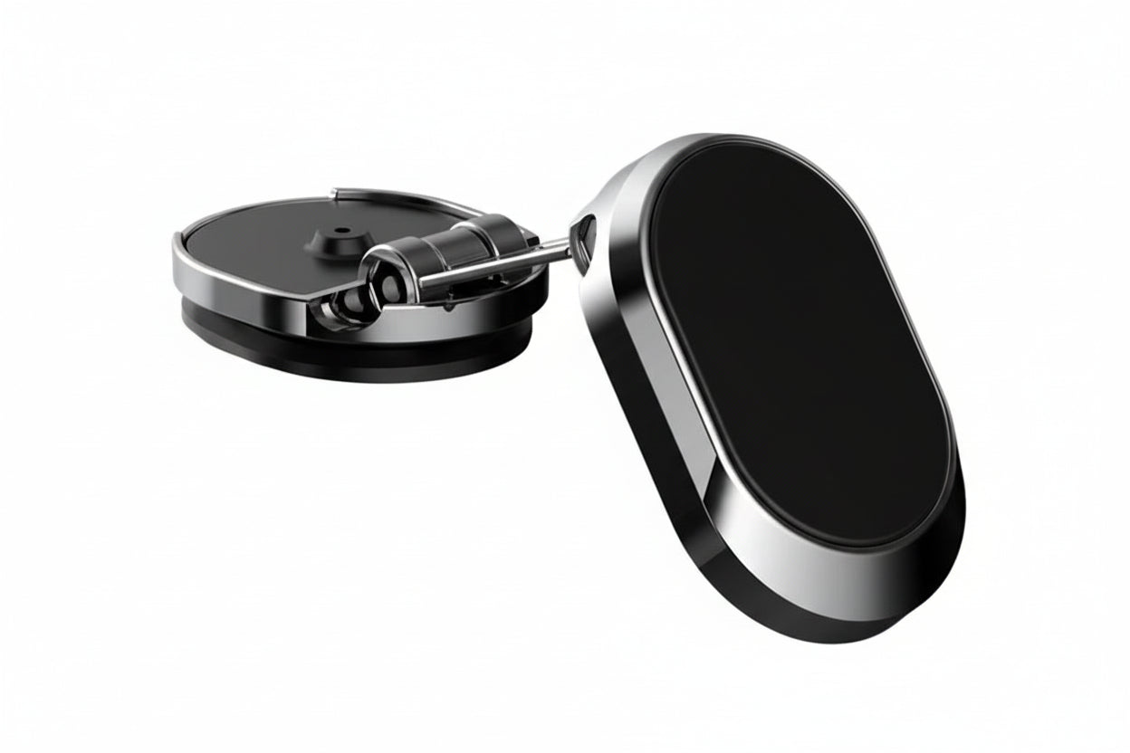 Folding Magnetic Car Phone Holder Strong Magnet Metal Mount GPS