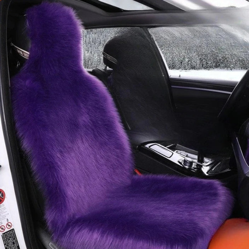 Car Seat Covers Sheepskin Plush Winter Size and Shape