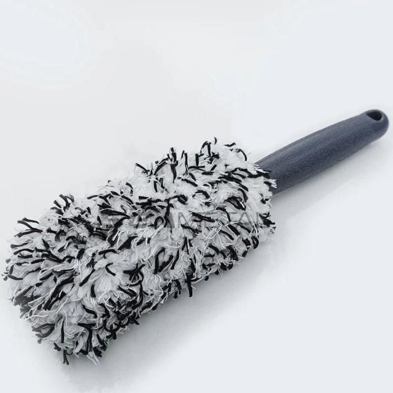 Car wheel and rim cleaning detailing tool