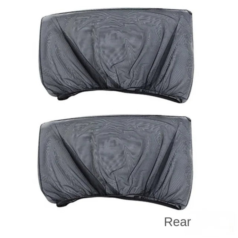 Car window mesh shade for front or rear
