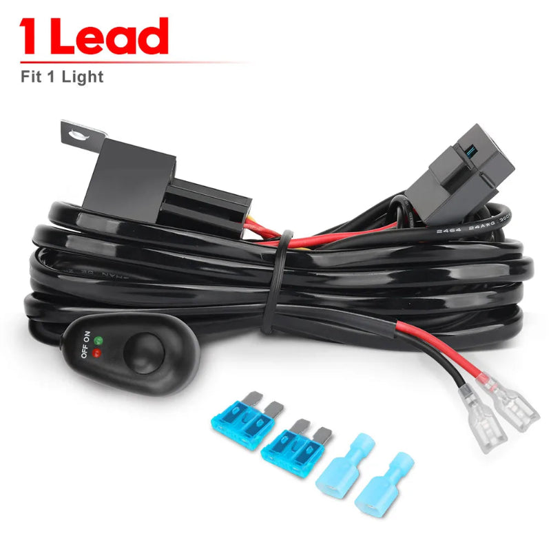 ATV UTV LED light bar wiring harness