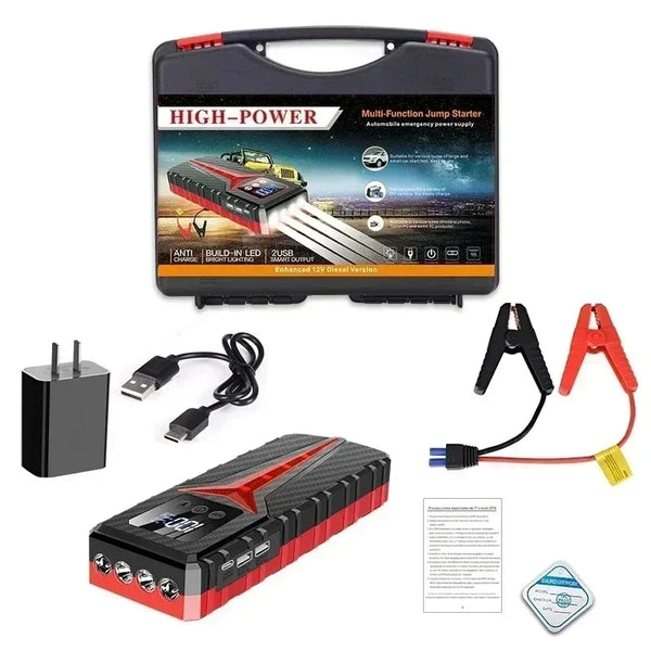 Car Jump Starter 8000A 12V Emergency Battery Booster & Power Bank