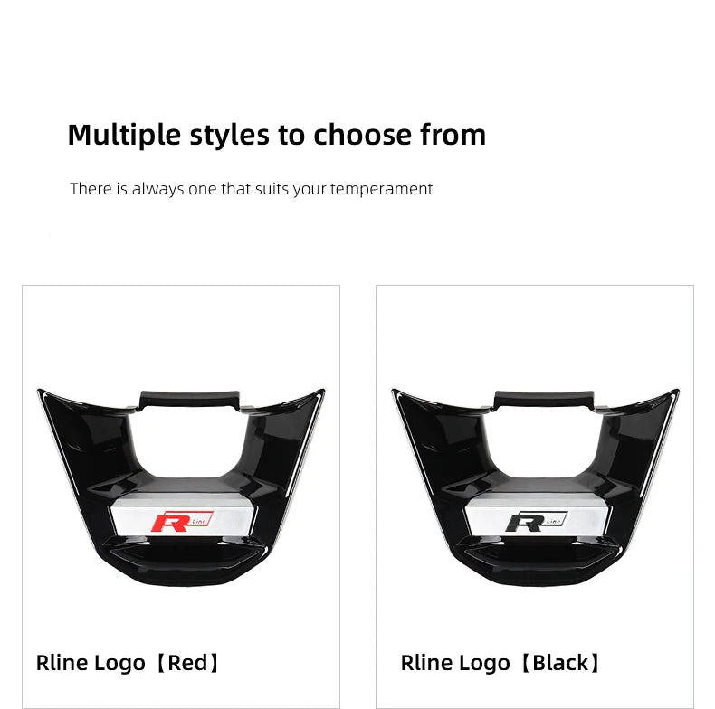 VW R Line Logo Cover Red Version on White Background