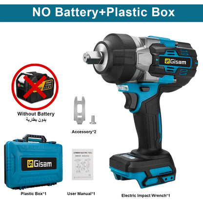 GISAM Cordless Impact Wrench 7600RPM High Torque Close Up