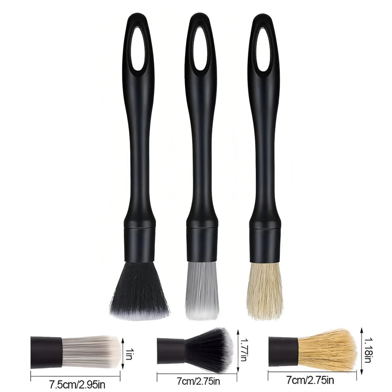 Professional Car Detailing Brushes Kit – Interior & Wheel Cleaning