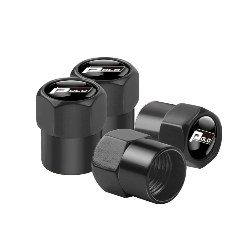 Valve Caps Tire Premium for VW 4pcs (Aluminum Alloy, Logo)
