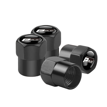 Valve Caps Tire Premium for VW 4pcs (Aluminum Alloy, Logo)
