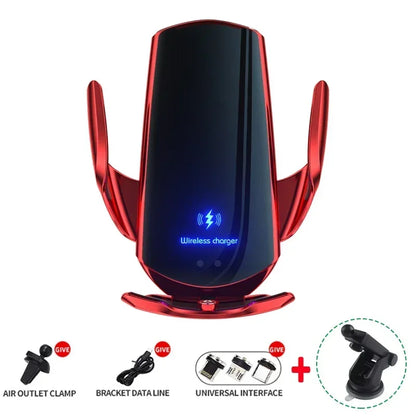 Car Wireless Charger Fast Charging Type C Input