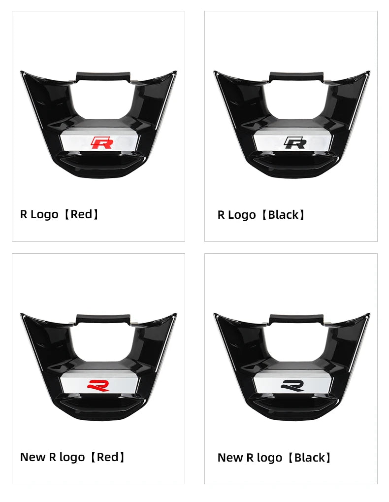 VW Steering Wheel Badge Cover Black Version Pack Shot