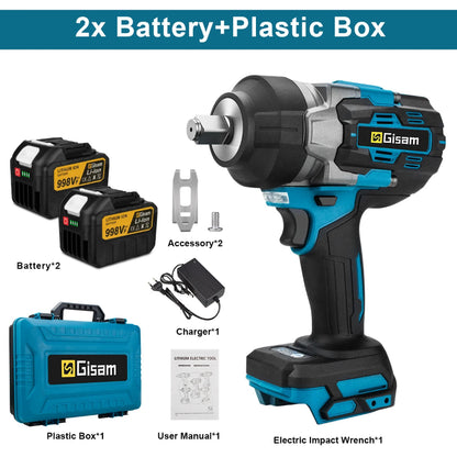 Impact Wrench Gisam with Makita 18V Battery Compatible