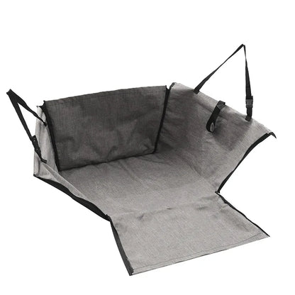 Pet Hammock Car Seat Cover Black Installed Product View