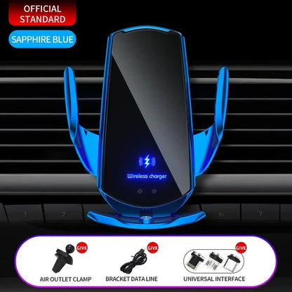 Self Clamping Car Phone Mount Charger Colours