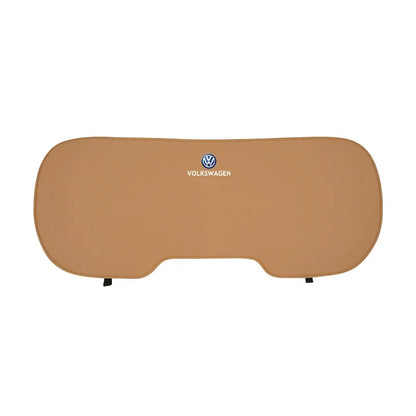 Brown car sunshade with Volkswagen logo on a white background