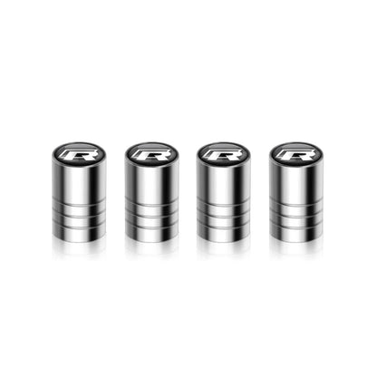 Valve Caps Tire Premium for VW 4pcs (Aluminum Alloy, Logo)