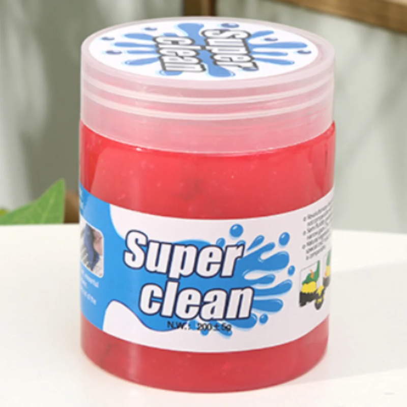 Cleaning Gel for Car Vents Console Dust Removal Yellow