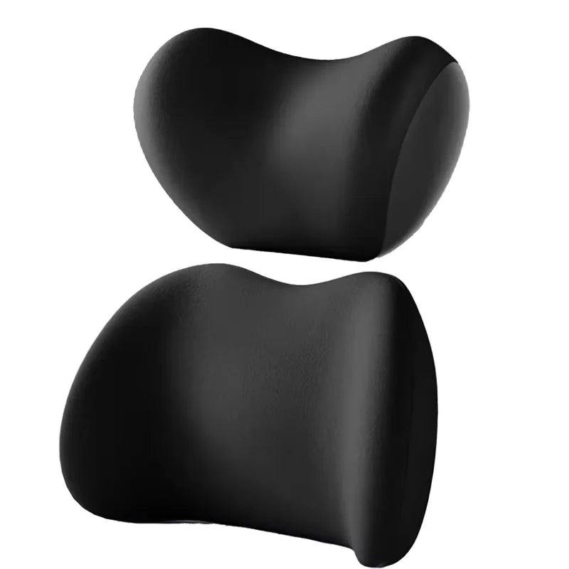 Car Lumbar Support Pillow Breathable Synthetic Fibre Grey