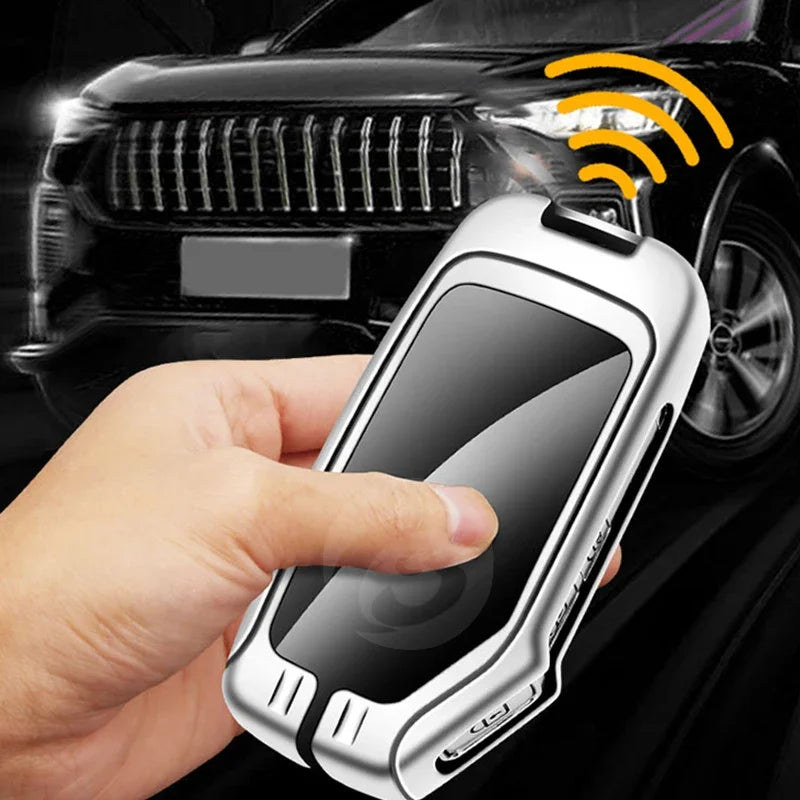 Car Key Case for Kia Smart Key Metal Buckle Lanyard Hand Hold