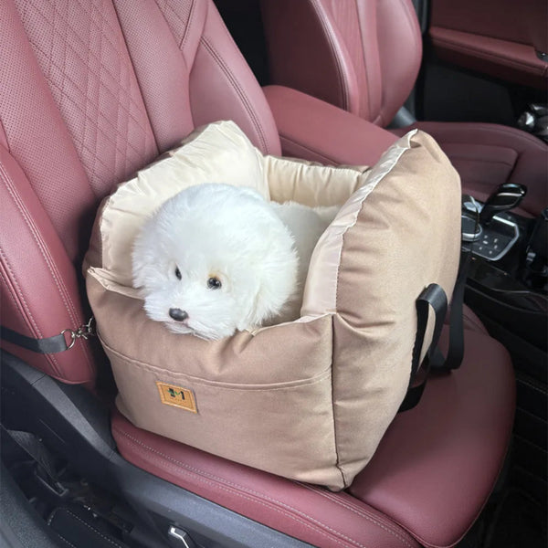 Dog Car Seat with Safety Belt Warm Nest Cushion