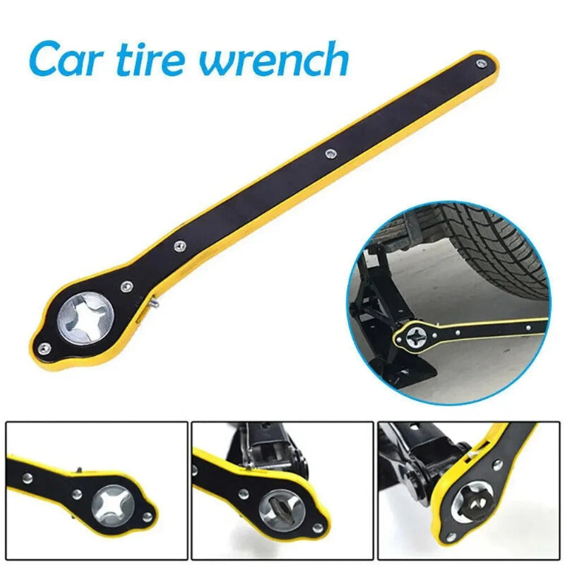 Ratchet Wrench Handle Scissor Jack(Labor-Saving)
