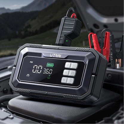 UTRAI JS-30 Jump Starter Tyre Inflator OBD2 Diagnostic Display