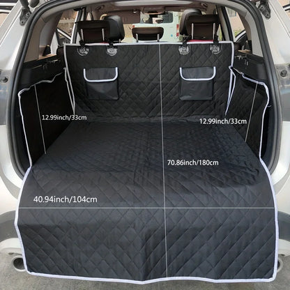 Waterproof Dog Car Seat Cover Back Seat Full Coverage Black