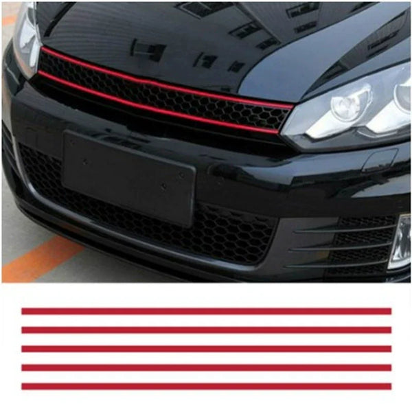 Car Reflective Sticker Strip Front Hood Grille Decal for VW Golf & Polo