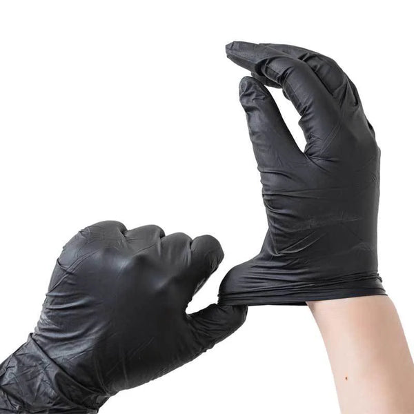 Black Nitrile Gloves Disposable Powder Free Latex Free Household Cleaning Gloves