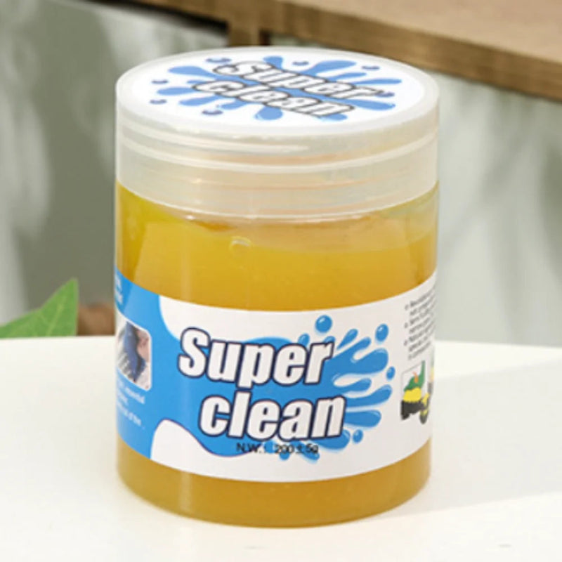 Car Interior Cleaning Gel Press and Lift Dust Remover Method
