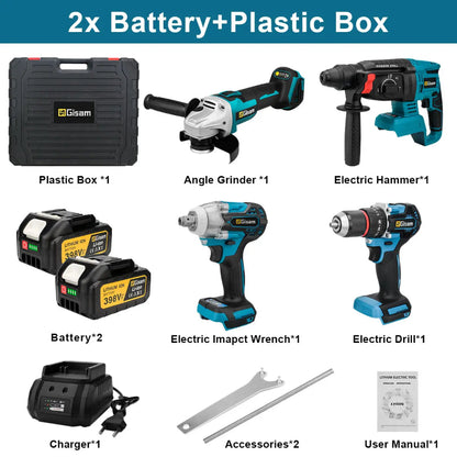 Power Tool Set Takes 18V Makita B Series Battery