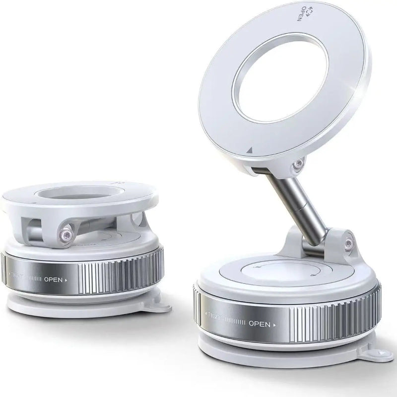 Magnetic Suction Cup Phone Mount for MagSafe 360° Adjustable Foldable Pocket Size Car Holder