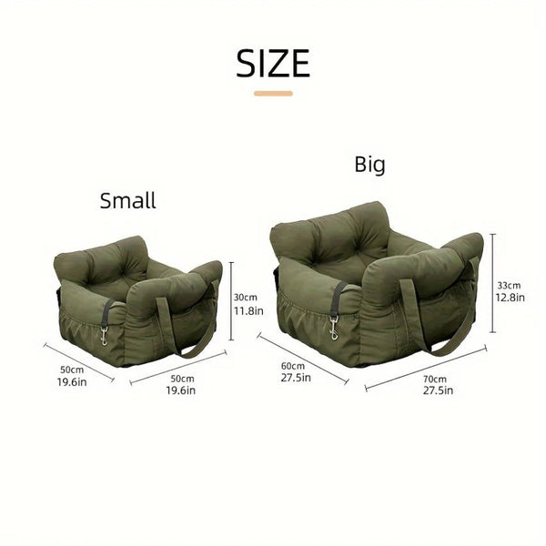 Non Slip Dog Car Bed for Small Dogs with Secure Straps