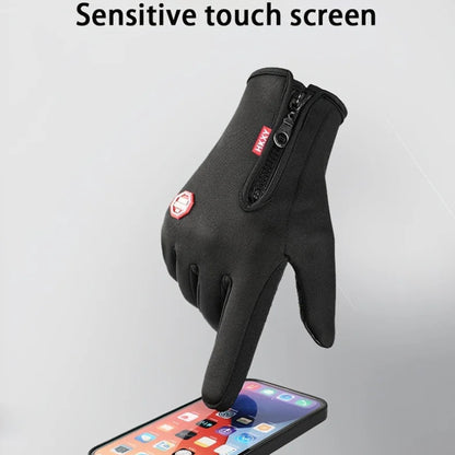 Outdoor Touchscreen Gloves Anti Slip Windproof 2 Pair Pack