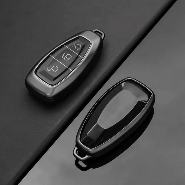 Key Case Cover for Ford, Soft TPU Protective Shell with Keychain