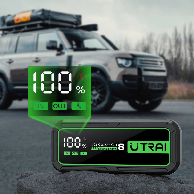 UTRAI JS-8 High Power Jump Starter SOS Warning Light LED