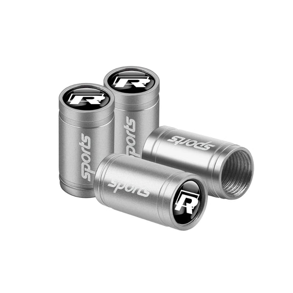 Valve Caps Tire Premium for VW 4pcs (Aluminum Alloy, Logo)