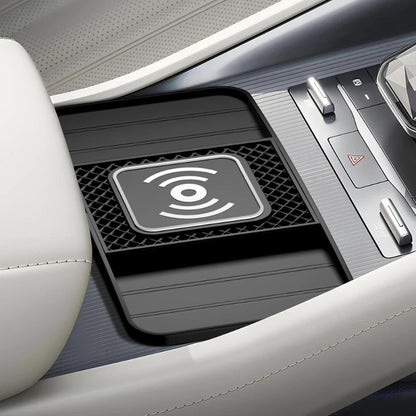 Wireless Car Charging Pad, Non-Slip Rubber Mat (USB Powered) for iPhone & Android