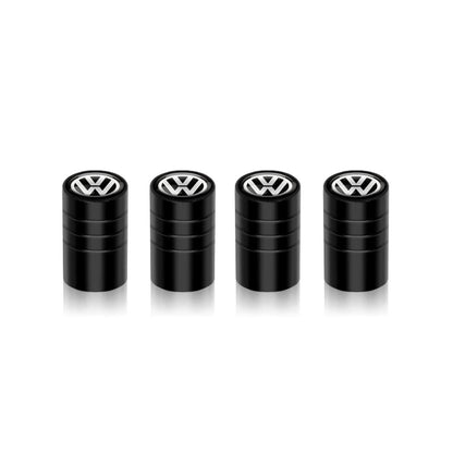 Valve Caps Tire Premium for VW 4pcs (Aluminum Alloy, Logo)