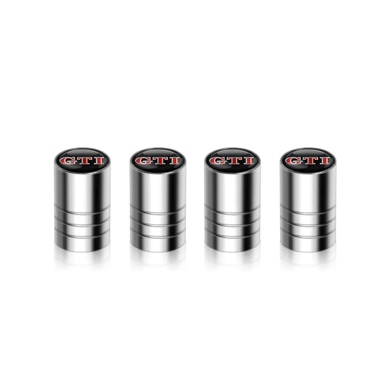 Valve Caps Tire Premium for VW 4pcs (Aluminum Alloy, Logo)
