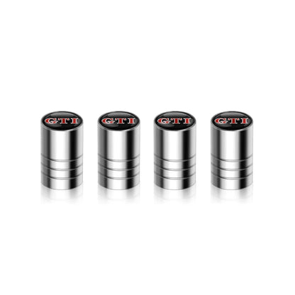 Valve Caps Tire Premium for VW 4pcs (Aluminum Alloy, Logo)
