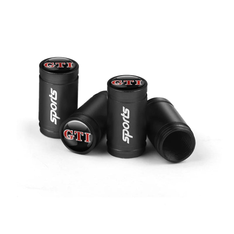 Valve Caps Tire Premium for VW 4pcs (Aluminum Alloy, Logo)