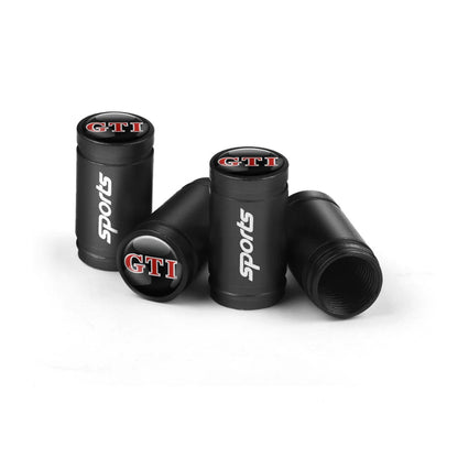 Valve Caps Tire Premium for VW 4pcs (Aluminum Alloy, Logo)