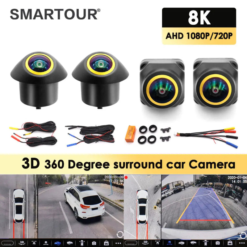 360 Degree Car Reverse Camera Android 4 Camera Kit