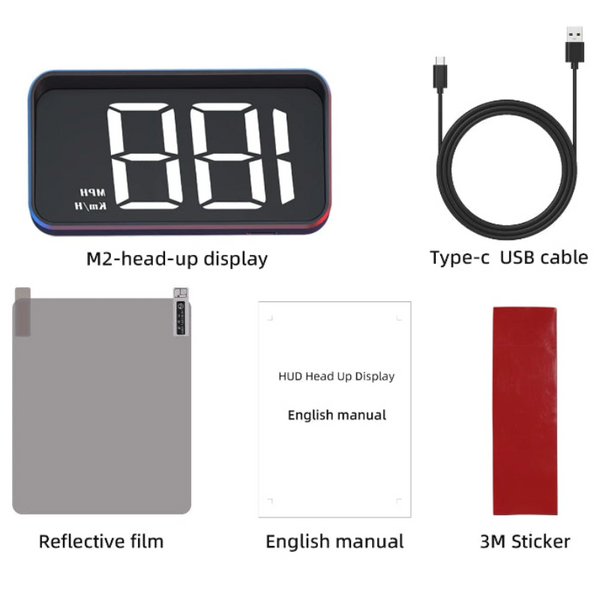 Car Head Up Display HUD Speedometer KM/H Windshield Projector
