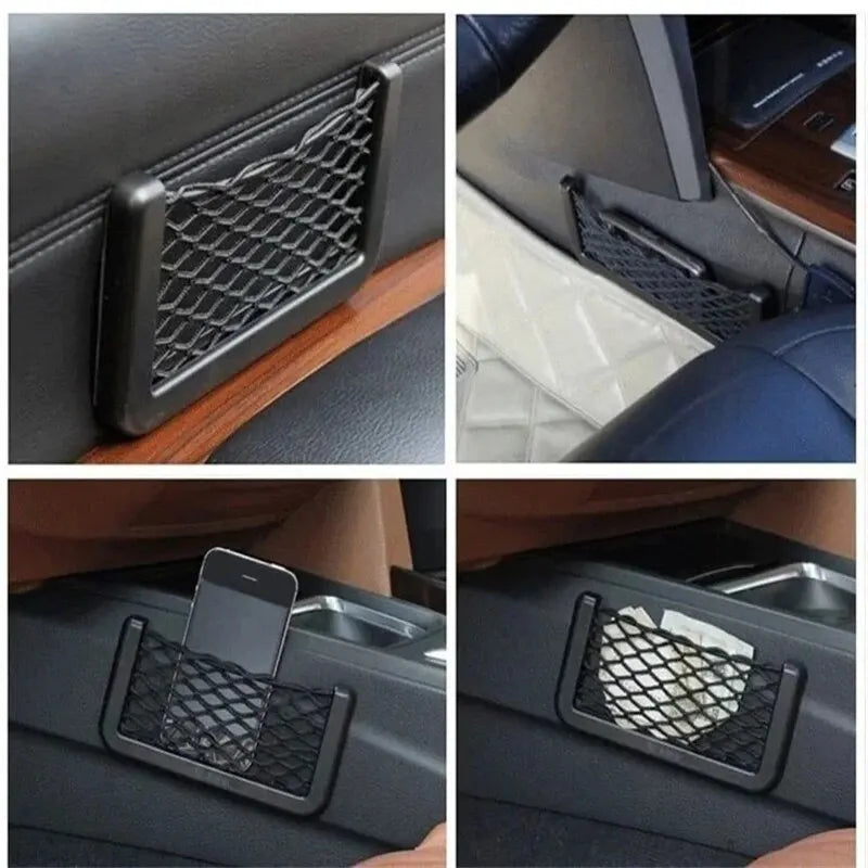 Car Side Storage Net Holds Small Items