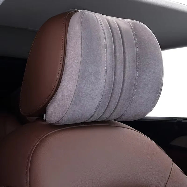 Car Pillow Neck and Headrest (Washable Suede Cover)