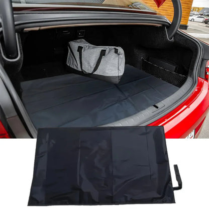 Car Trunk Mat Waterproof Oxford PU Rolling Up Storage View