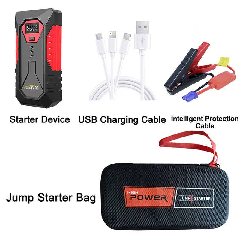 Jump Starter 12V 3000A Glovebox Size Compact Design